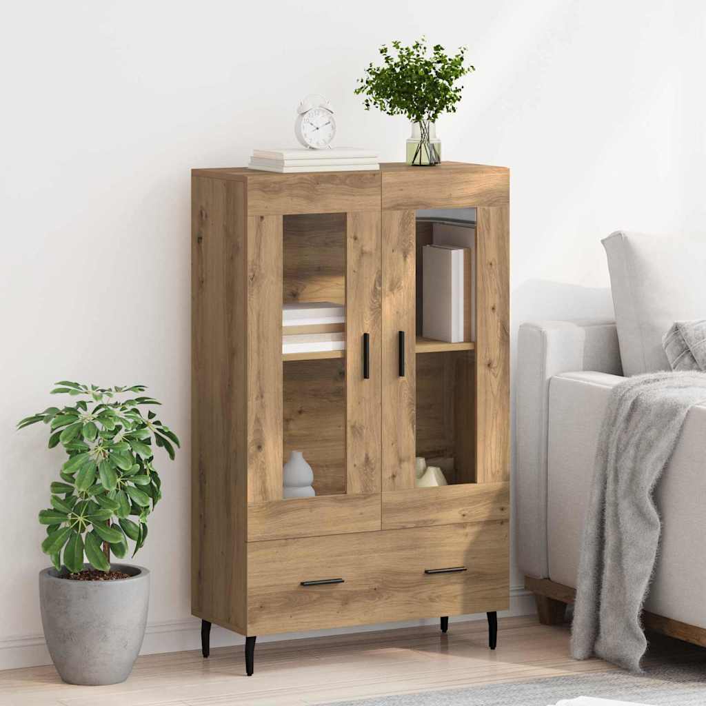 vidaXL Highboard Dąb rzemieślniczy 69,5 x 31 x 115 cm