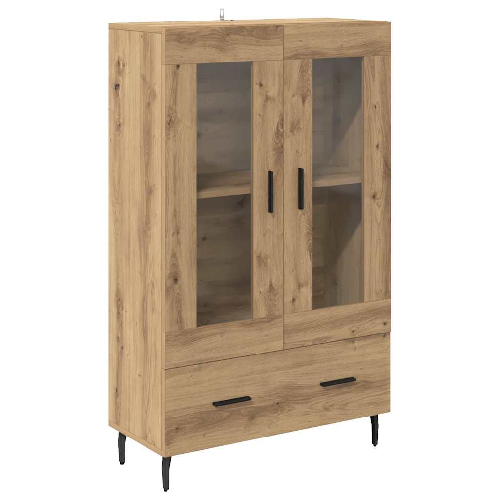 vidaXL Highboard Dąb rzemieślniczy 69,5 x 31 x 115 cm