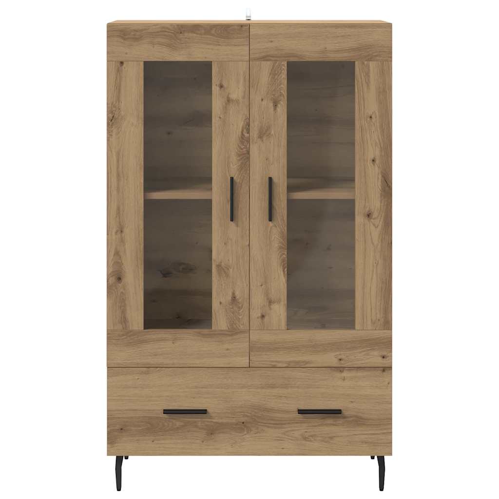 vidaXL Highboard Dąb rzemieślniczy 69,5 x 31 x 115 cm