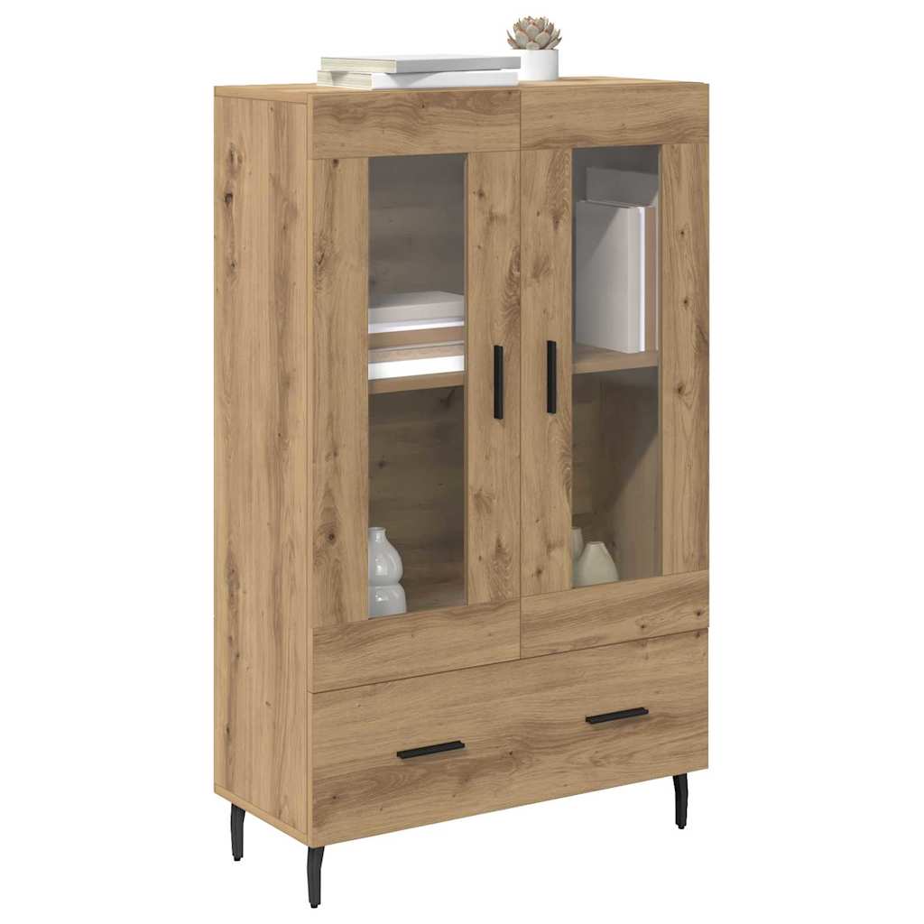 vidaXL Highboard Dąb rzemieślniczy 69,5 x 31 x 115 cm