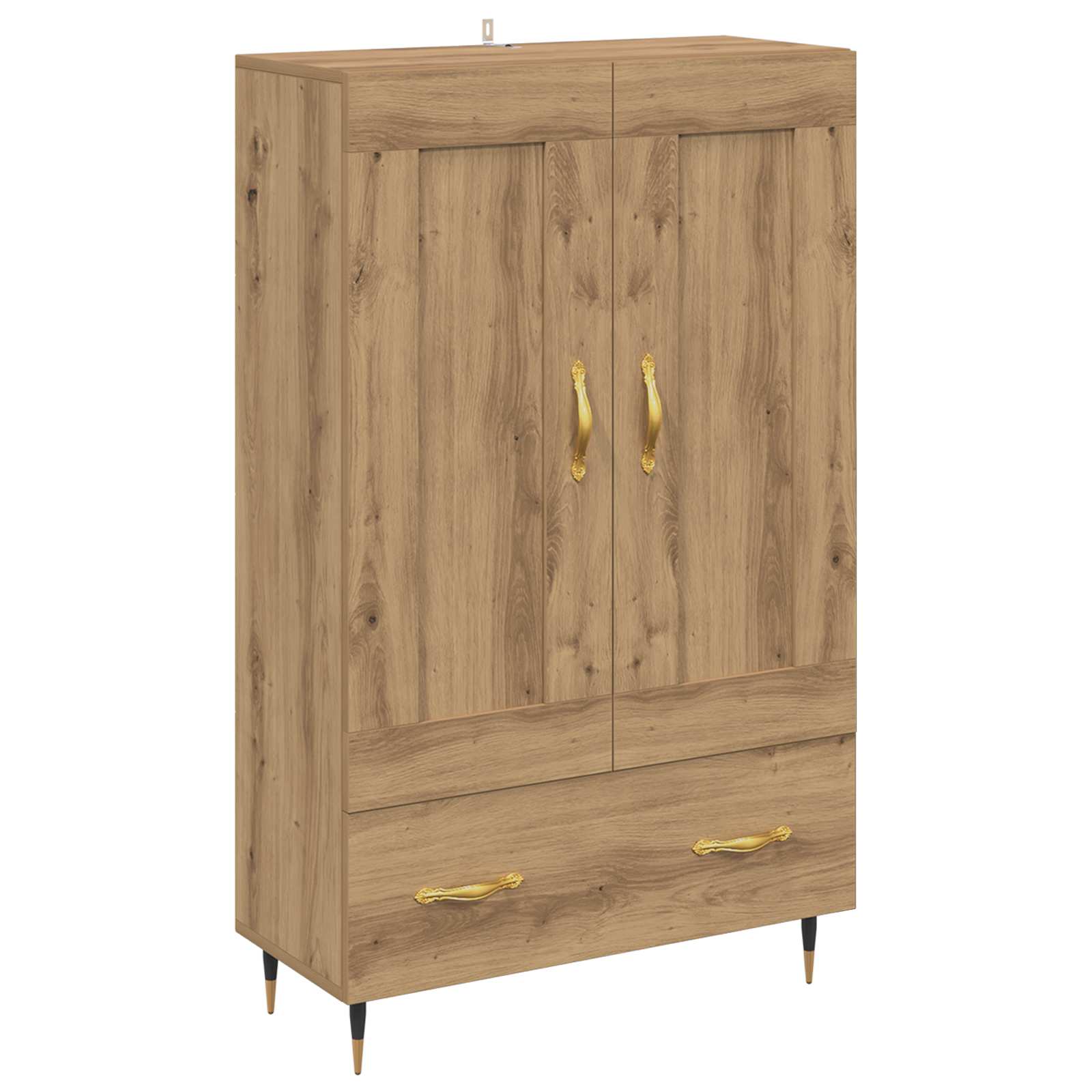 vidaXL Highboard z szufladą Dąb rzemieślniczy 69,5 x 31 x 115 cm