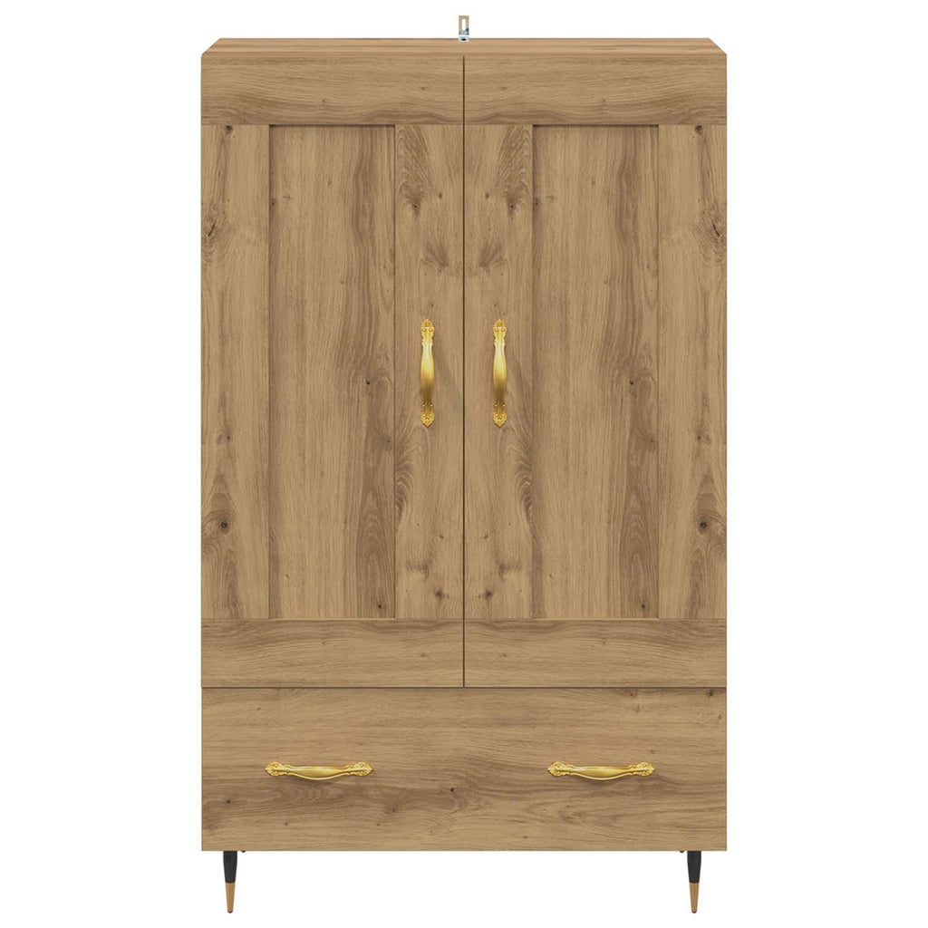 vidaXL Highboard z szufladą Dąb rzemieślniczy 69,5 x 31 x 115 cm
