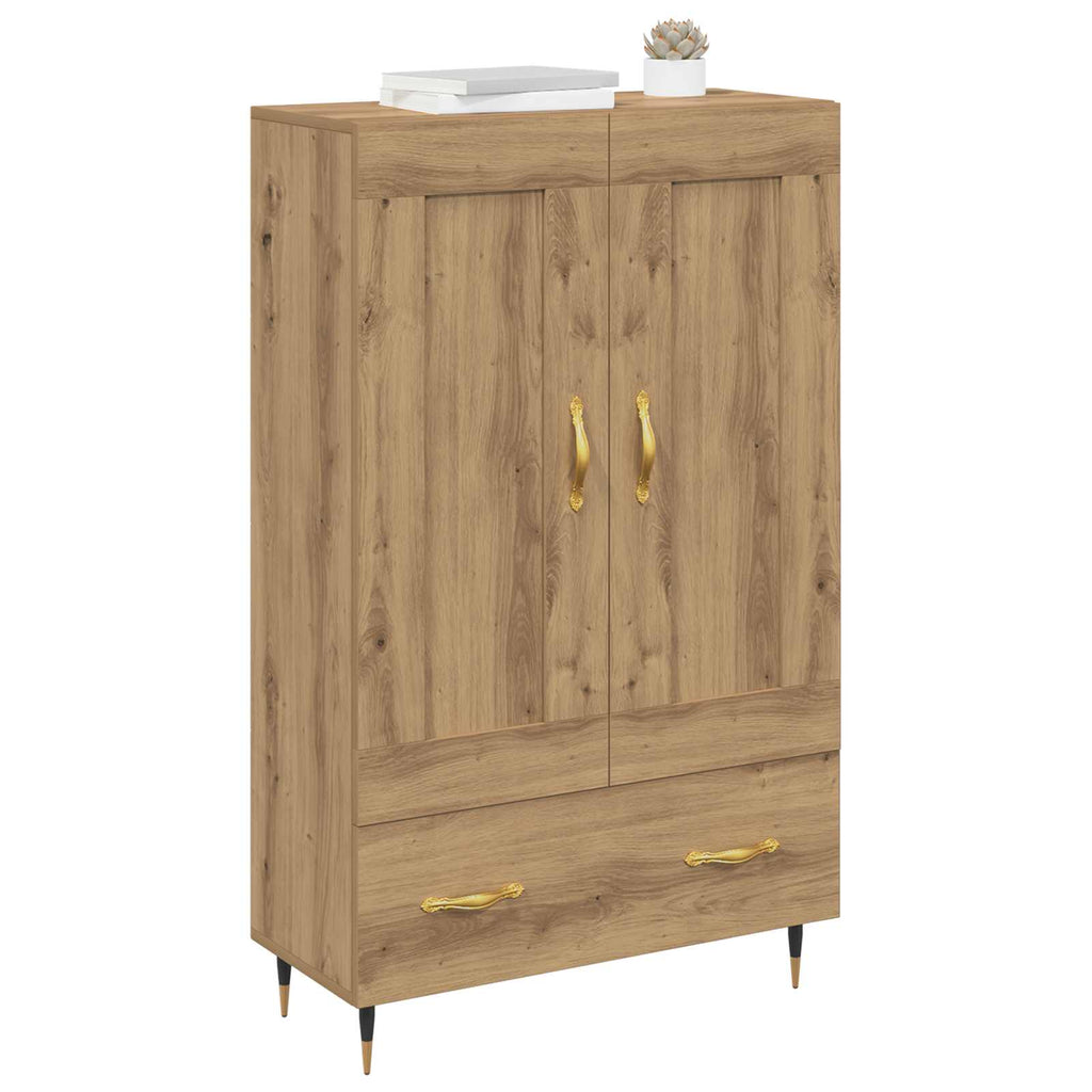 vidaXL Highboard z szufladą Dąb rzemieślniczy 69,5 x 31 x 115 cm