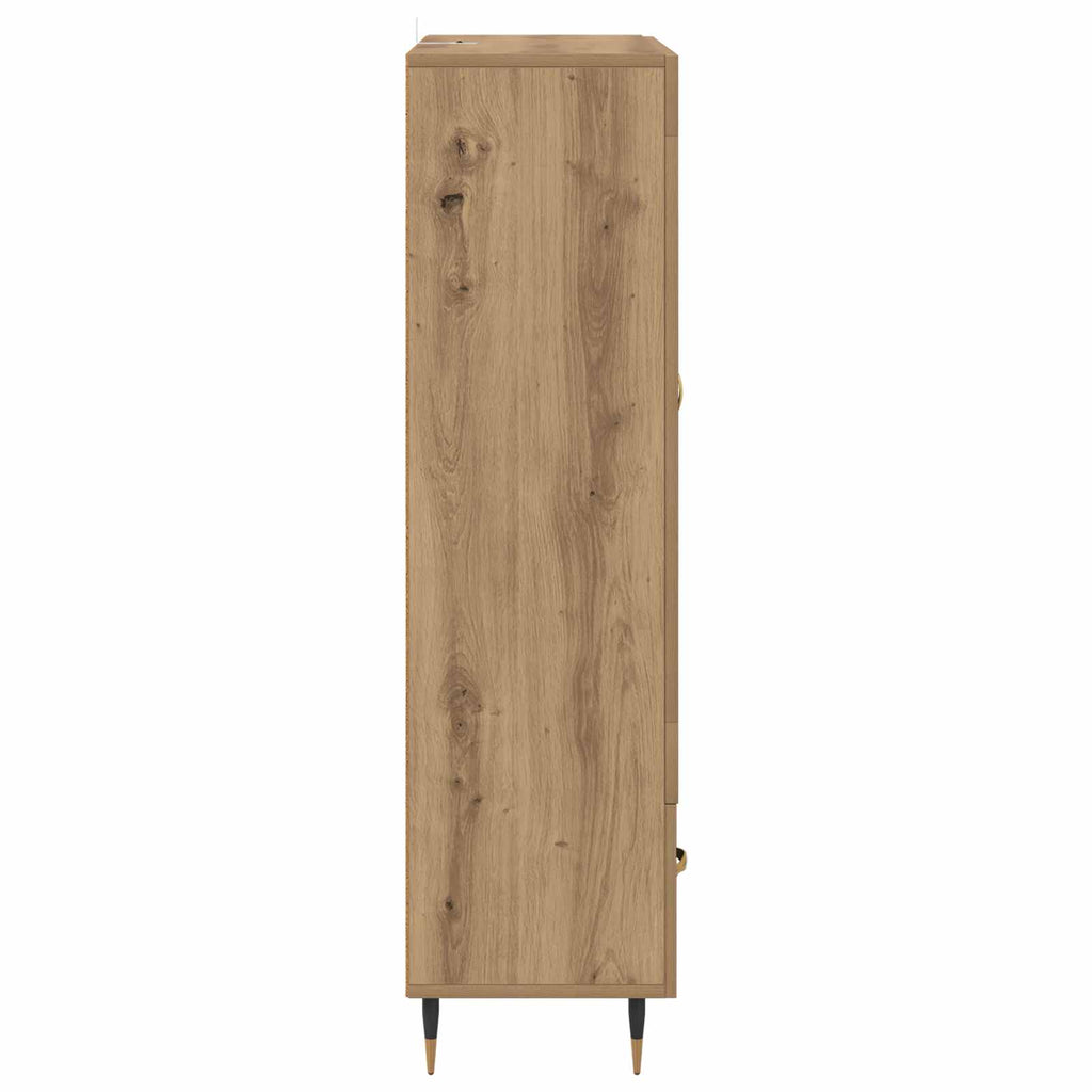 vidaXL Highboard z szufladą Dąb rzemieślniczy 69,5 x 31 x 115 cm