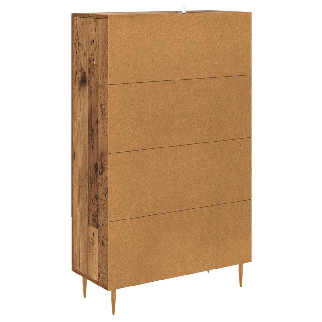 vidaXL Highboard z szufladą Stare drewno 69,5 x 31 x 115 cm