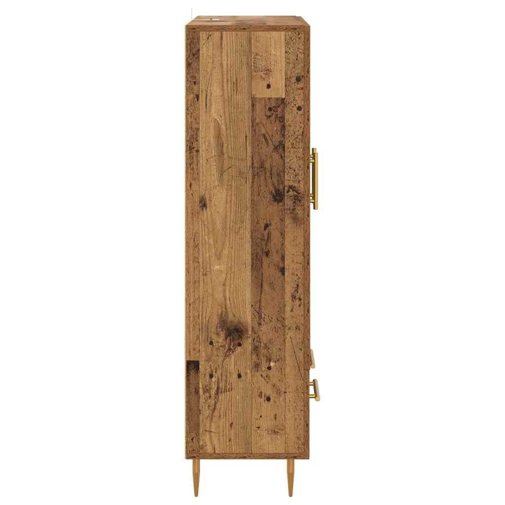 vidaXL Highboard z szufladą Stare drewno 69,5 x 31 x 115 cm