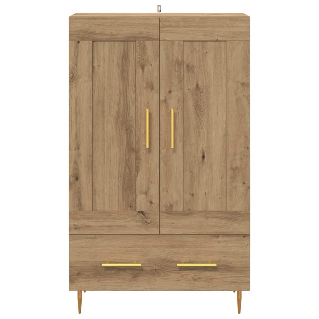 vidaXL Highboard Dąb rzemieślniczy 69,5 x 31 x 115 cm
