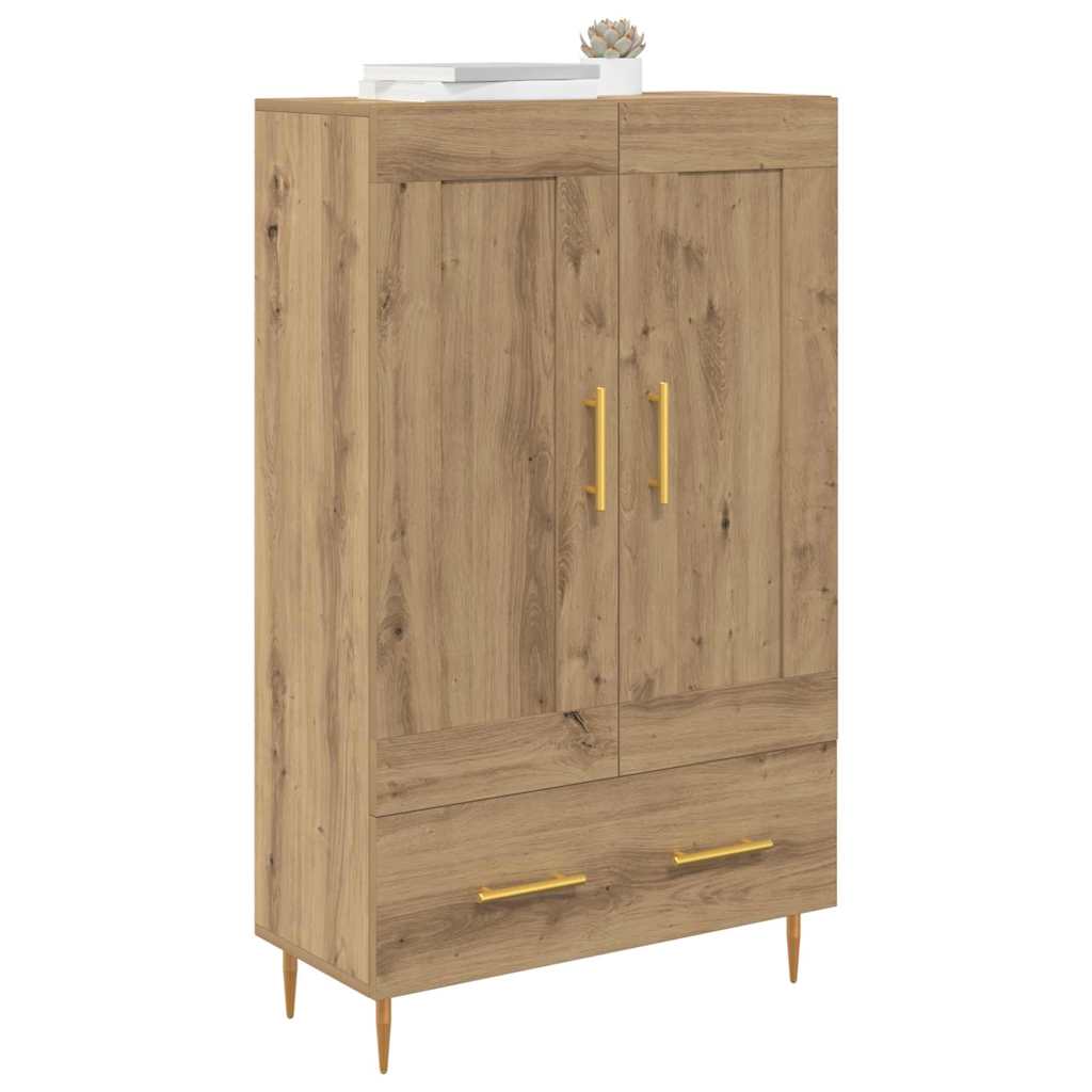 vidaXL Highboard Dąb rzemieślniczy 69,5 x 31 x 115 cm