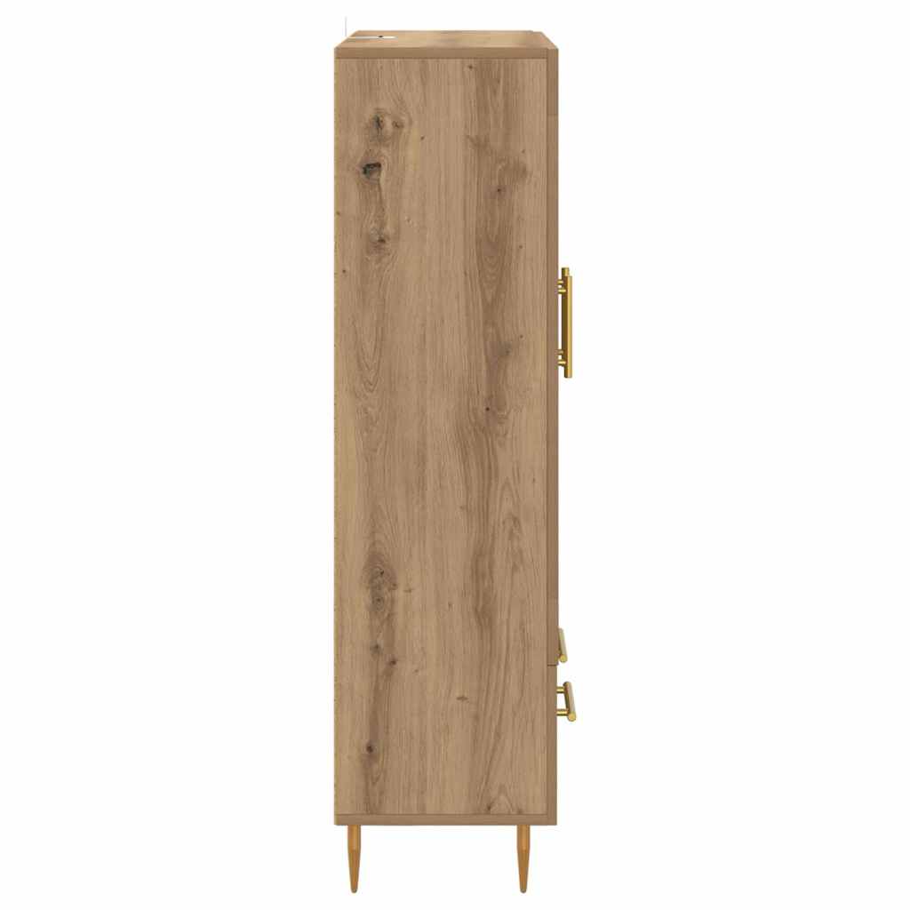 vidaXL Highboard z szufladą Dąb rzemieślniczy 69,5 x 31 x 115 cm