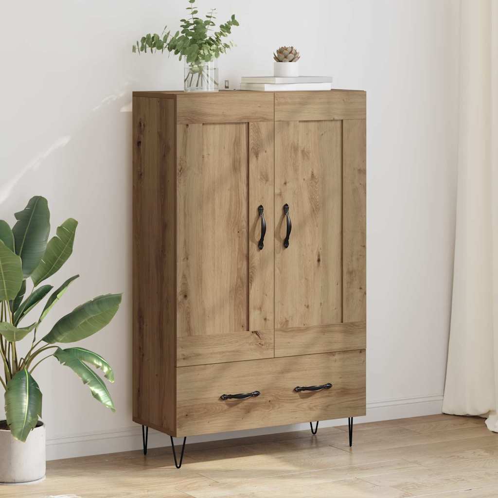 vidaXL Highboard Dąb rzemieślniczy 69,5 x 31 x 115 cm