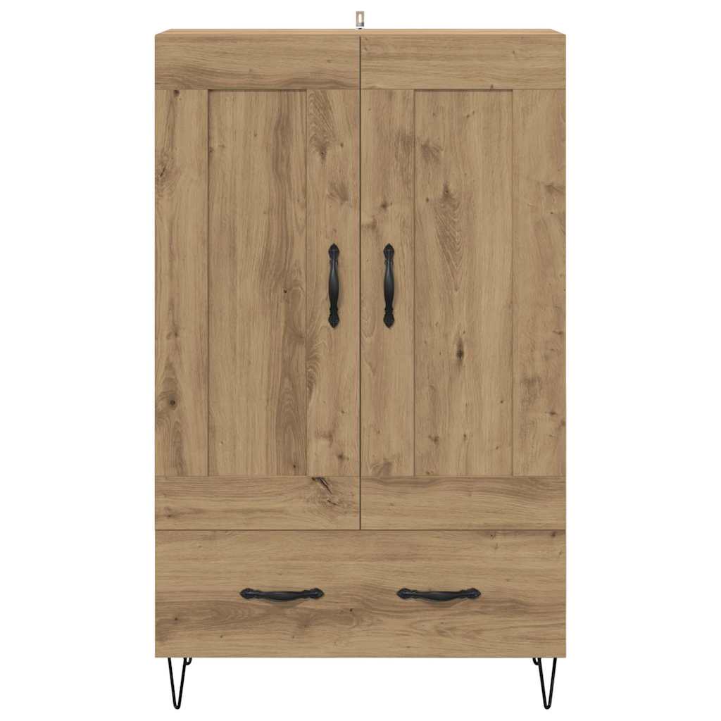 vidaXL Highboard Dąb rzemieślniczy 69,5 x 31 x 115 cm