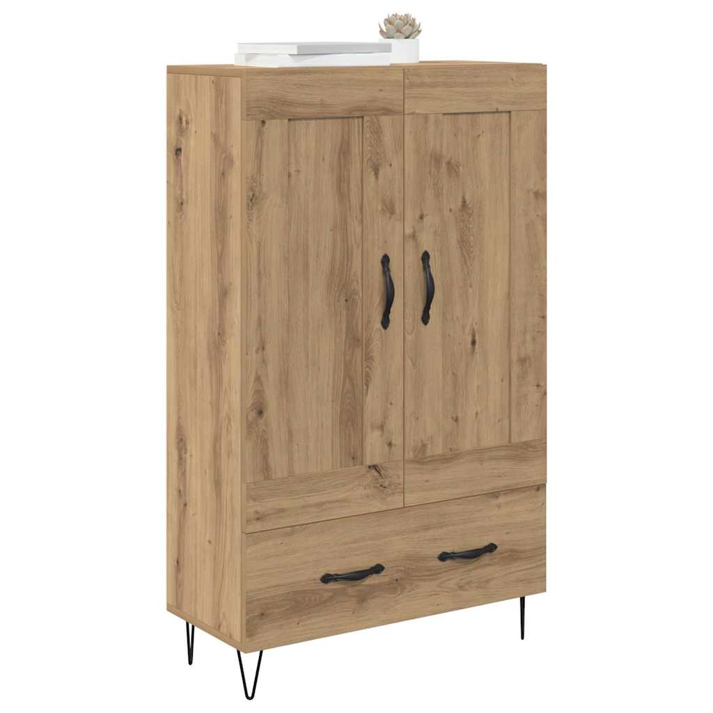 vidaXL Highboard Dąb rzemieślniczy 69,5 x 31 x 115 cm