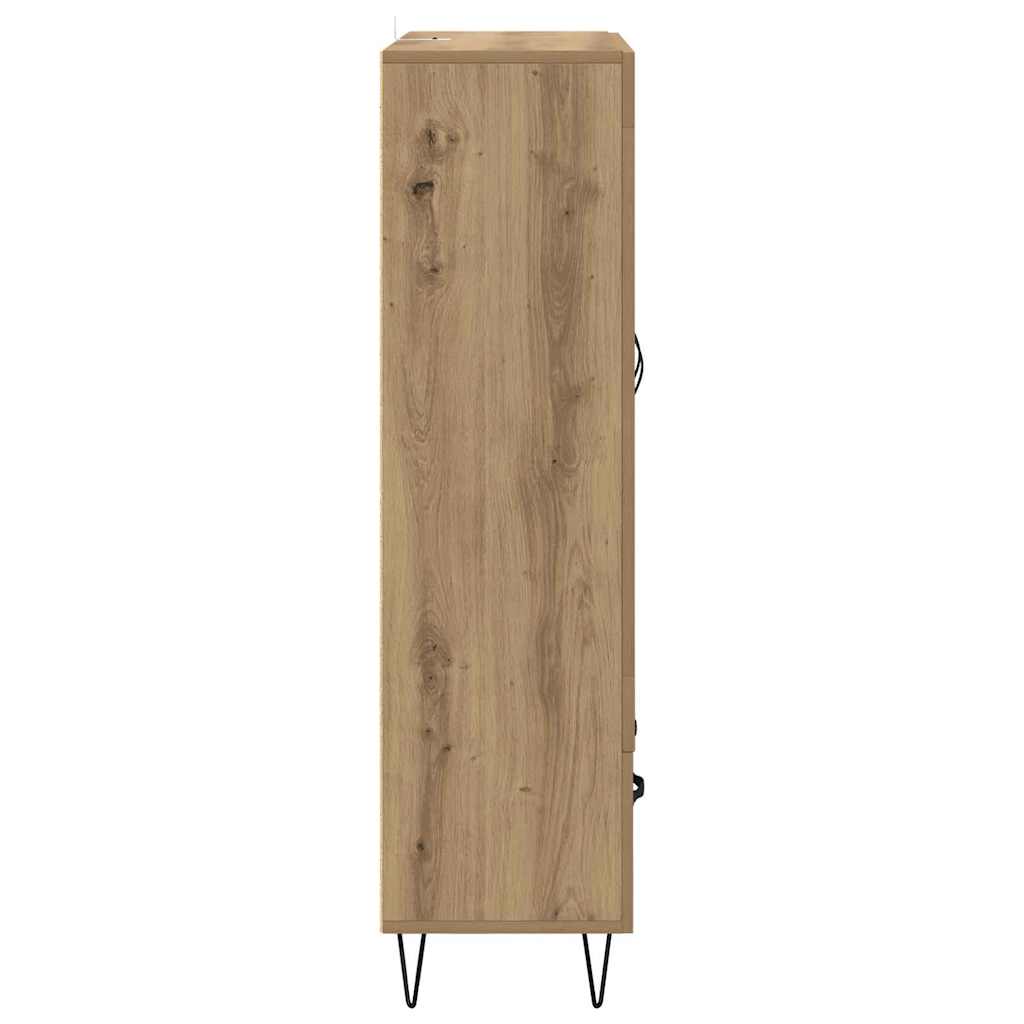 vidaXL Highboard z szufladą Dąb rzemieślniczy 69,5 x 31 x 115 cm