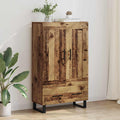 vidaXL Highboard z szufladą Stare drewno 69,5 x 31 x 115 cm
