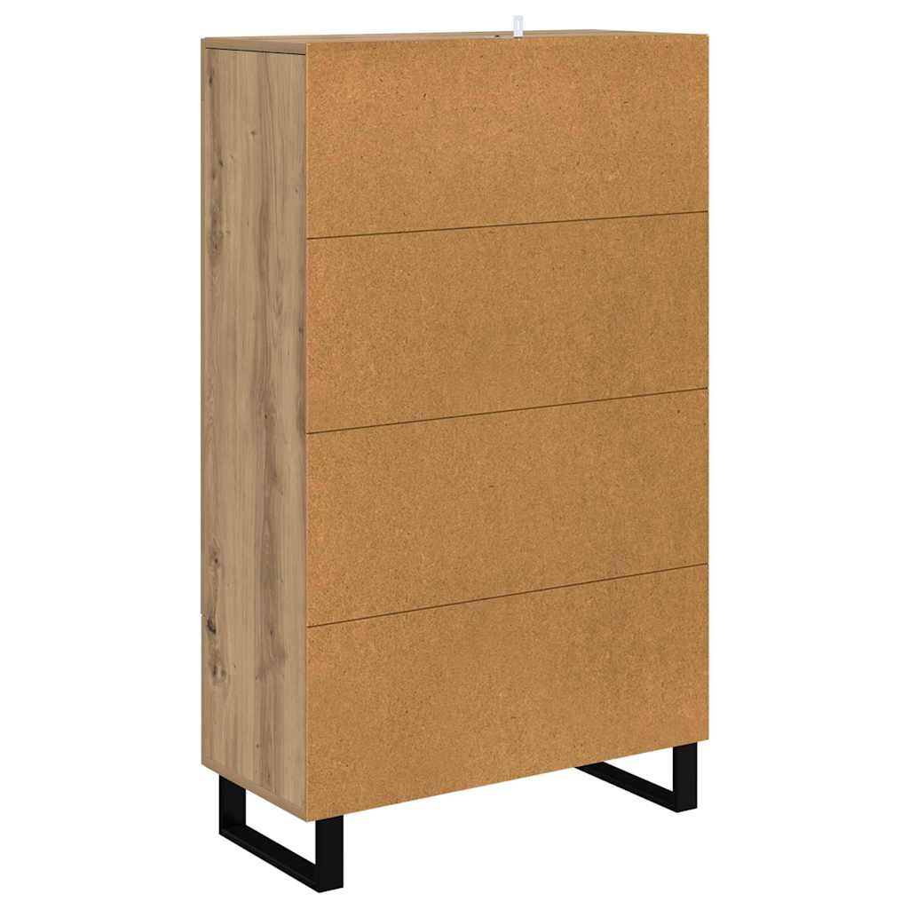 vidaXL Highboard z szufladą Dąb rzemieślniczy 69,5 x 31 x 115 cm