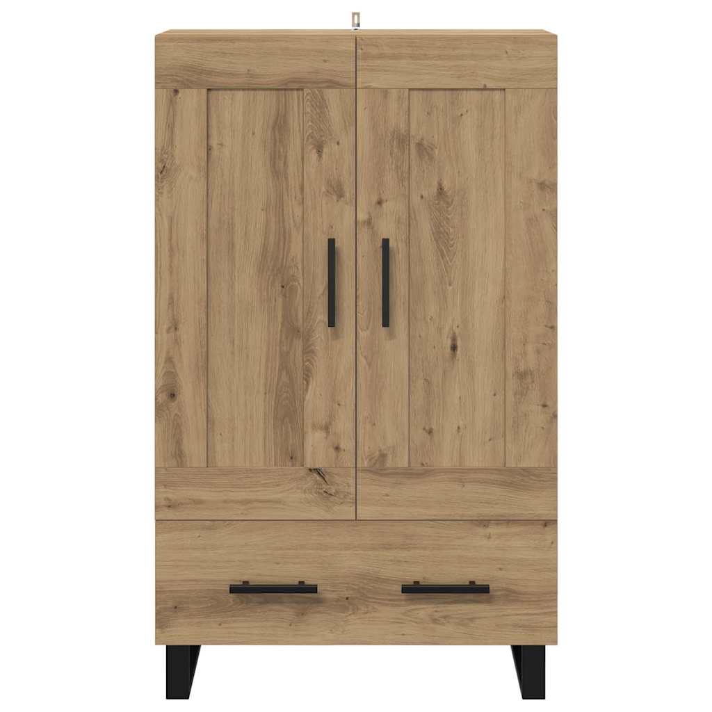 vidaXL Highboard z szufladą Dąb rzemieślniczy 69,5 x 31 x 115 cm