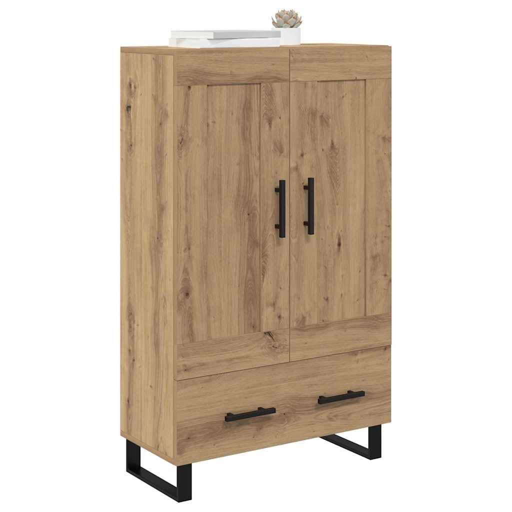 vidaXL Highboard z szufladą Dąb rzemieślniczy 69,5 x 31 x 115 cm