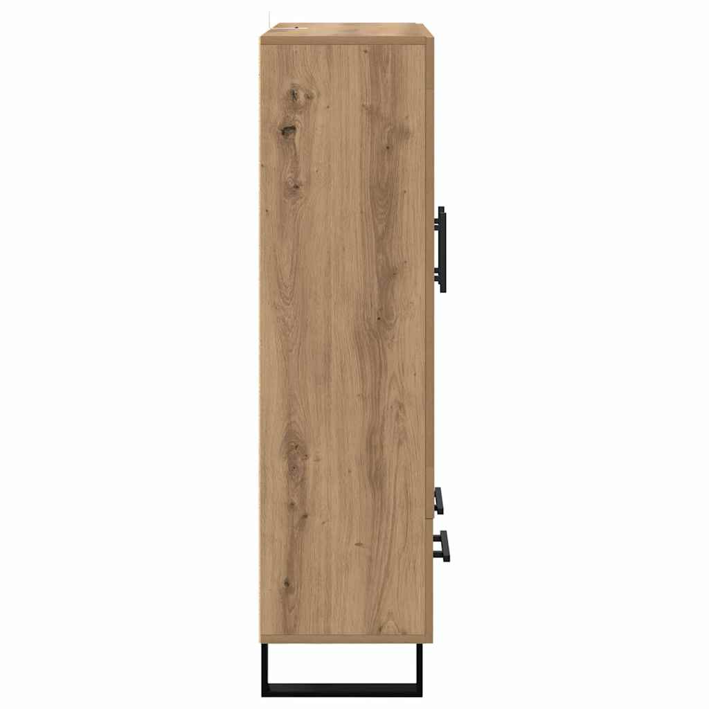 vidaXL Highboard z szufladą Dąb rzemieślniczy 69,5 x 31 x 115 cm