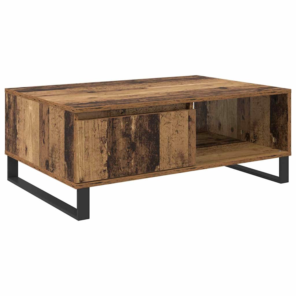 vidaXL Stolik kawowy Stare drewno 90 x 60 x 35 cm