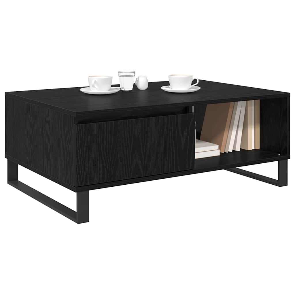 vidaXL Stolik kawowy Czarny Dąb 90 x 60 x 35 cm