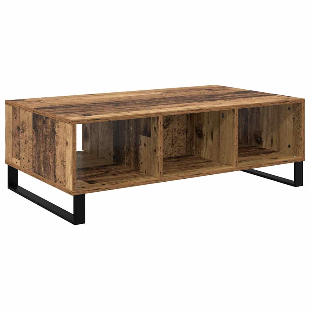 vidaXL Stolik kawowy Stare drewno 104 x 60 x 35 cm