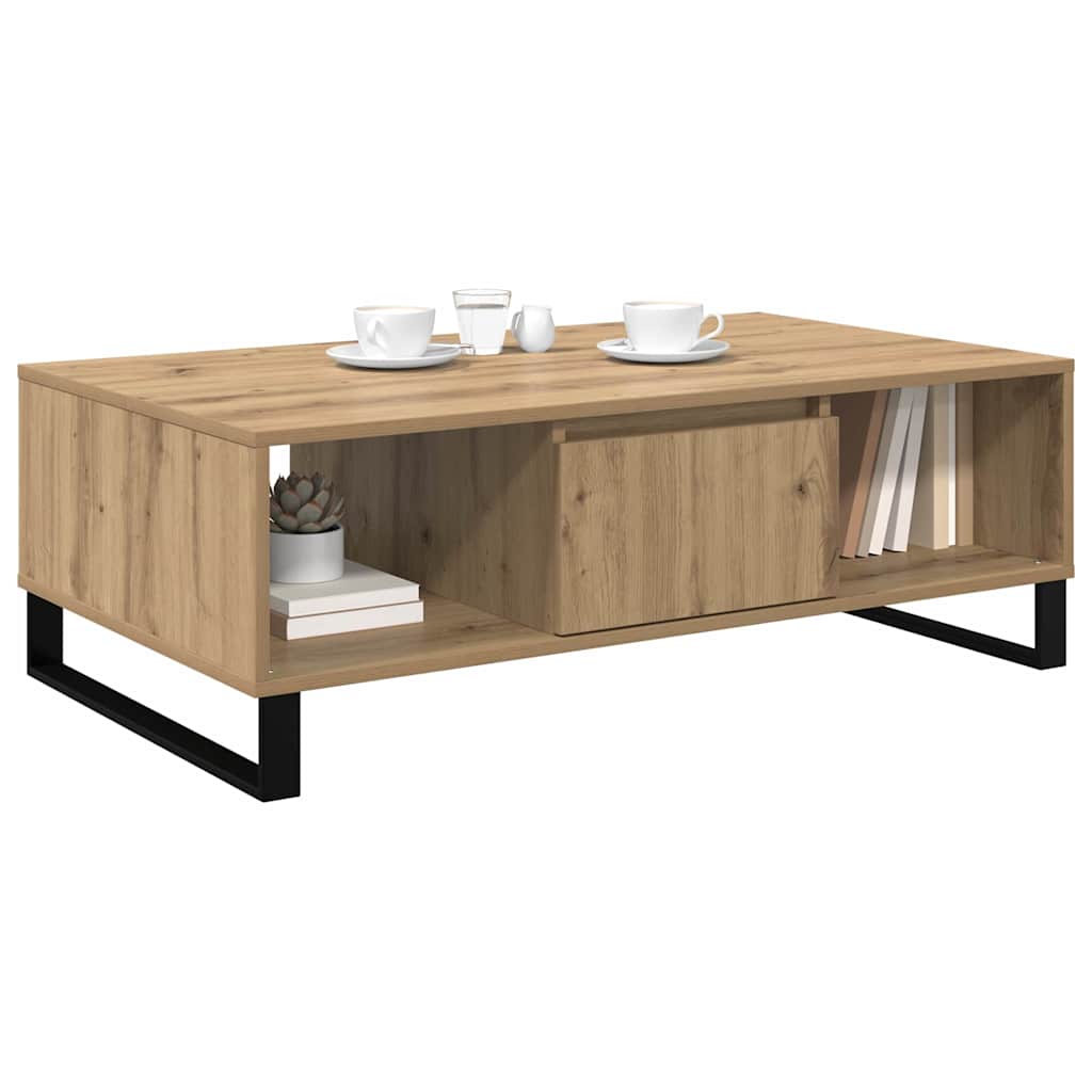 vidaXL Stolik kawowy Dąb rzemieślniczy 104 x 60 x 35 cm