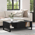 vidaXL Stolik kawowy Czarny Dąb 104 x 60 x 35 cm