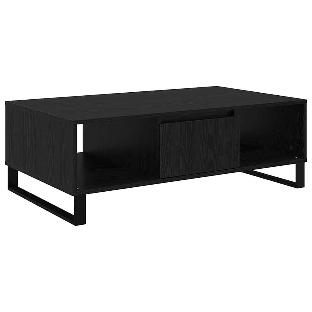 vidaXL Stolik kawowy Czarny Dąb 104 x 60 x 35 cm