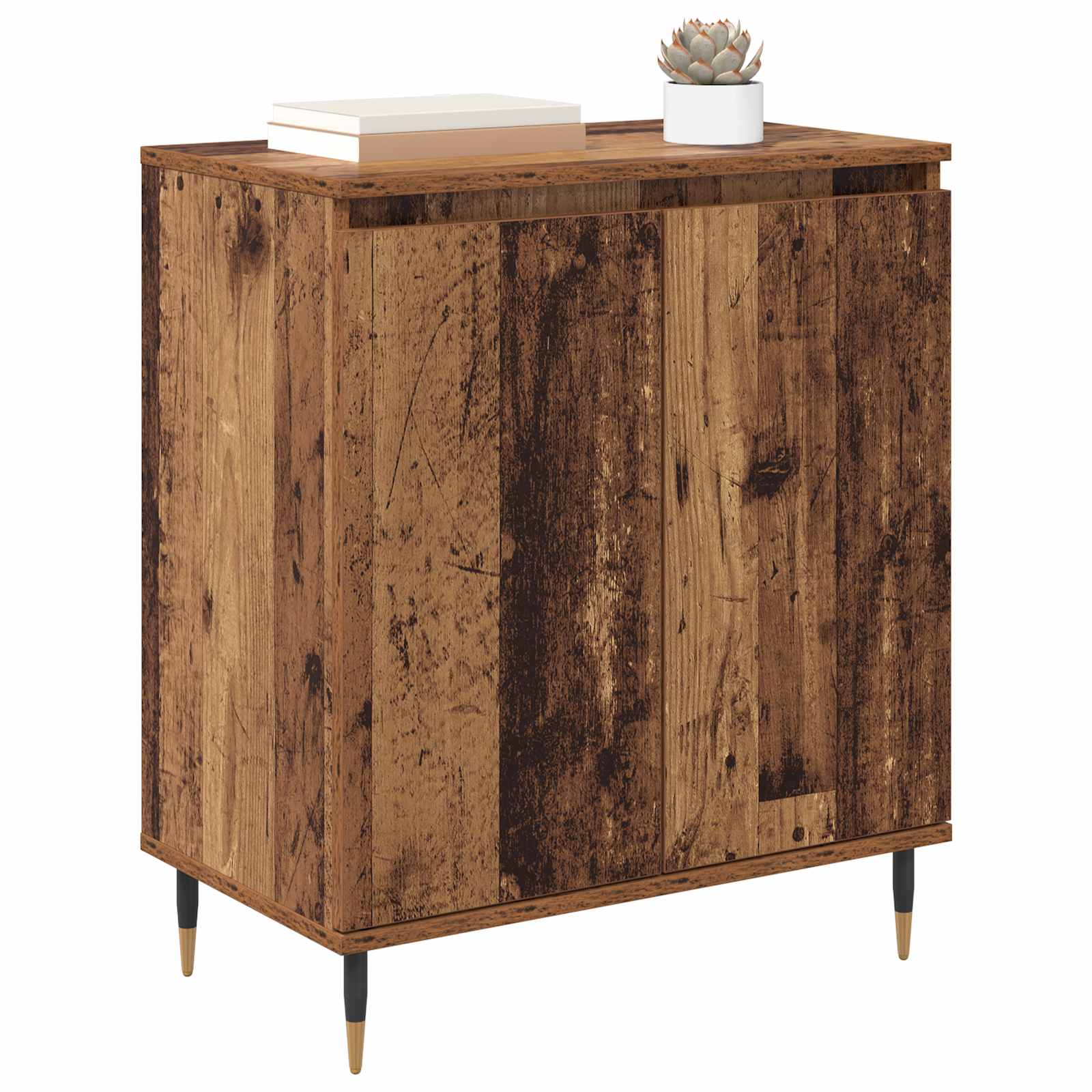 vidaXL Bufet Stare drewno 60 x 35 x 70 cm Materiał drewnopochodny