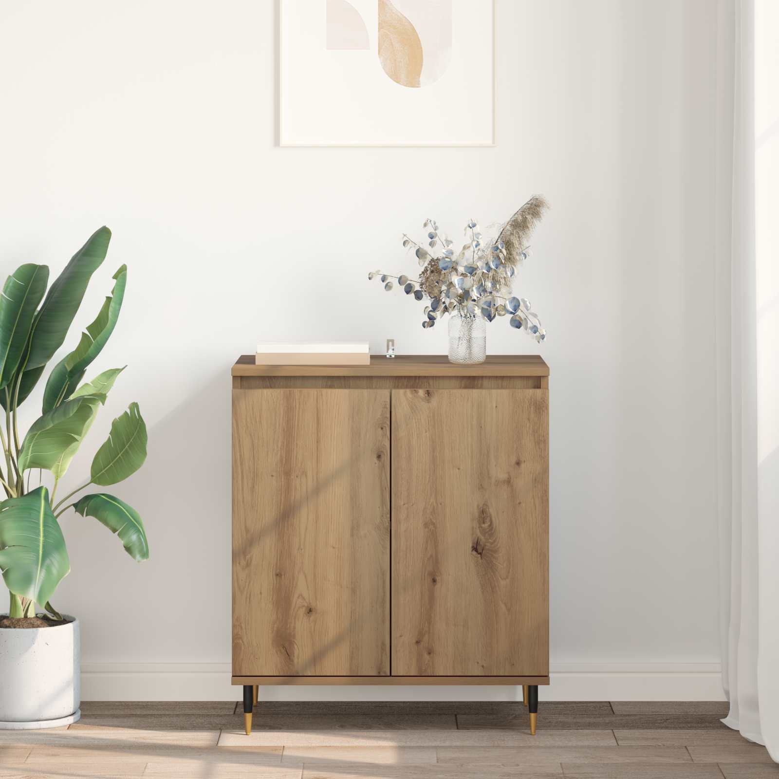 vidaXL Bufet Dąb rzemieślniczy 60 x 35 x 70 cm Materiał drewnopochodny