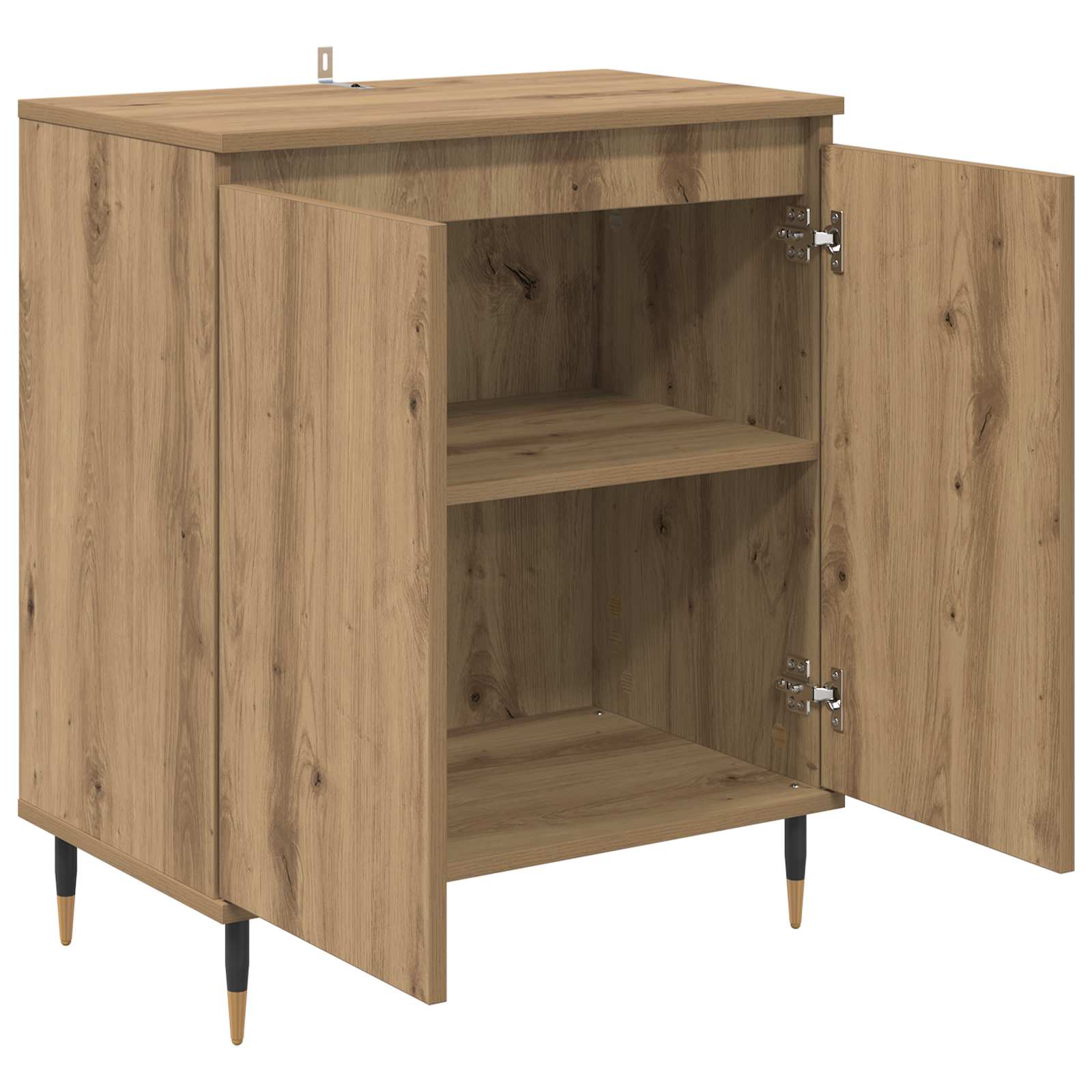 vidaXL Bufet Dąb rzemieślniczy 60 x 35 x 70 cm Materiał drewnopochodny