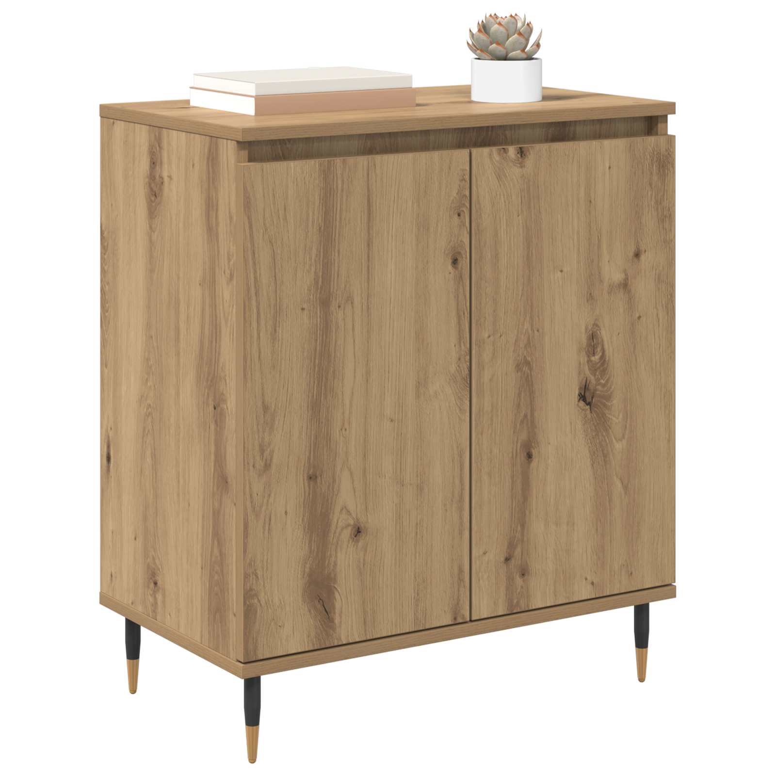 vidaXL Bufet Dąb rzemieślniczy 60 x 35 x 70 cm Materiał drewnopochodny