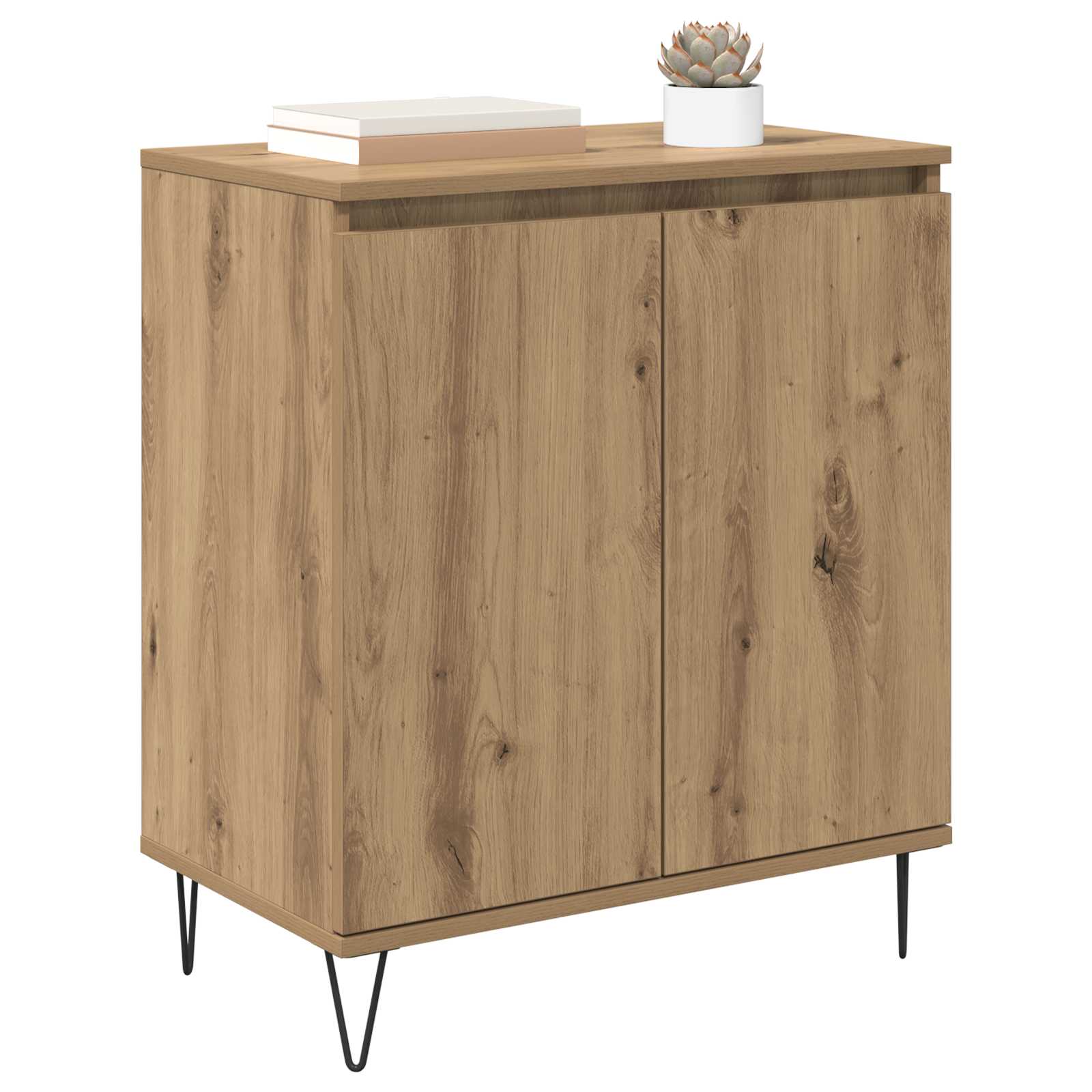 vidaXL Bufet Dąb rzemieślniczy 60 x 35 x 70 cm Materiał drewnopochodny