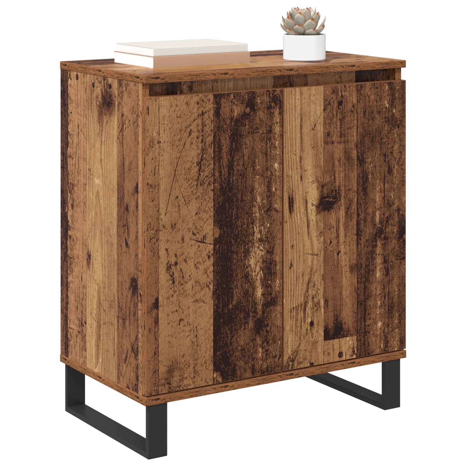 vidaXL Bufet Stare drewno 60 x 35 x 70 cm Materiał drewnopochodny