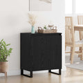 vidaXL Bufet Czarny Dąb 60 x 35 x 70 cm Materiał drewnopochodny