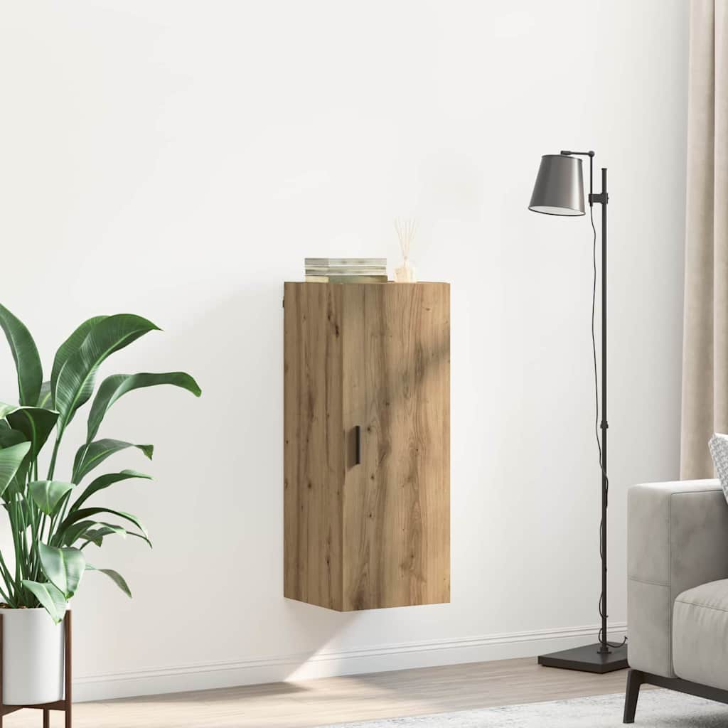 vidaXL Szafka wisząca Dąb rzemieślniczy 34,5 x 34 x 90 cm