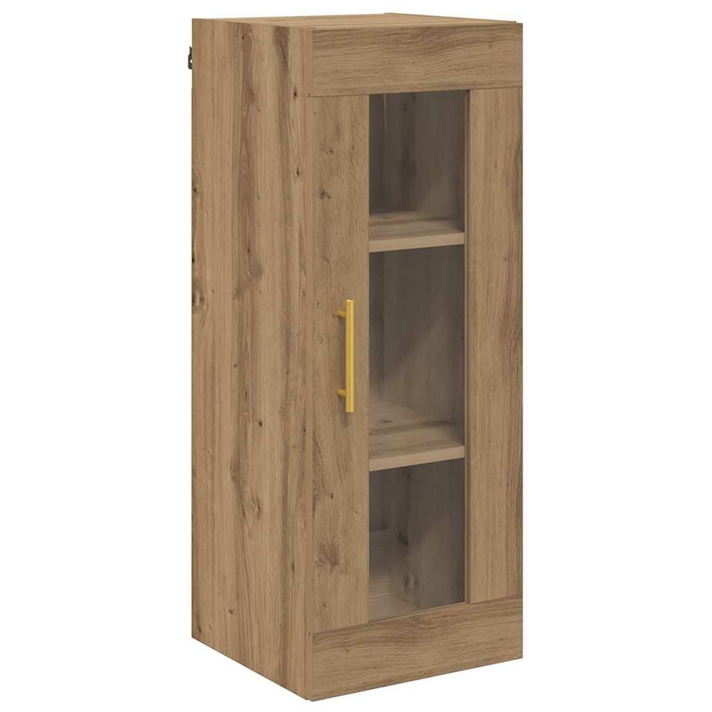vidaXL Szafka wisząca Dąb rzemieślniczy 34,5 x 34 x 90 cm