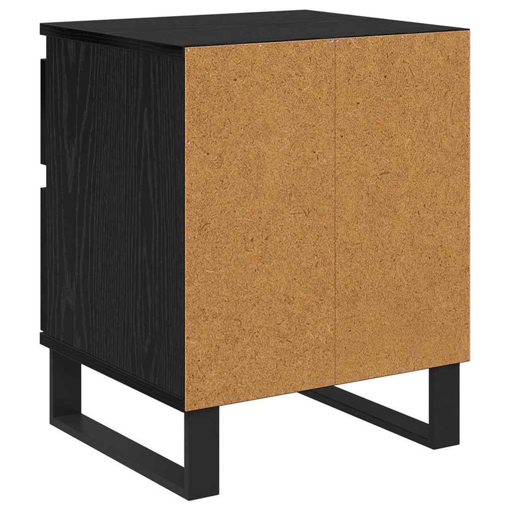 vidaXL Szafka Nocna z szufladą 2 pcs Czarny Dąb 40 x 35 x 50 cm