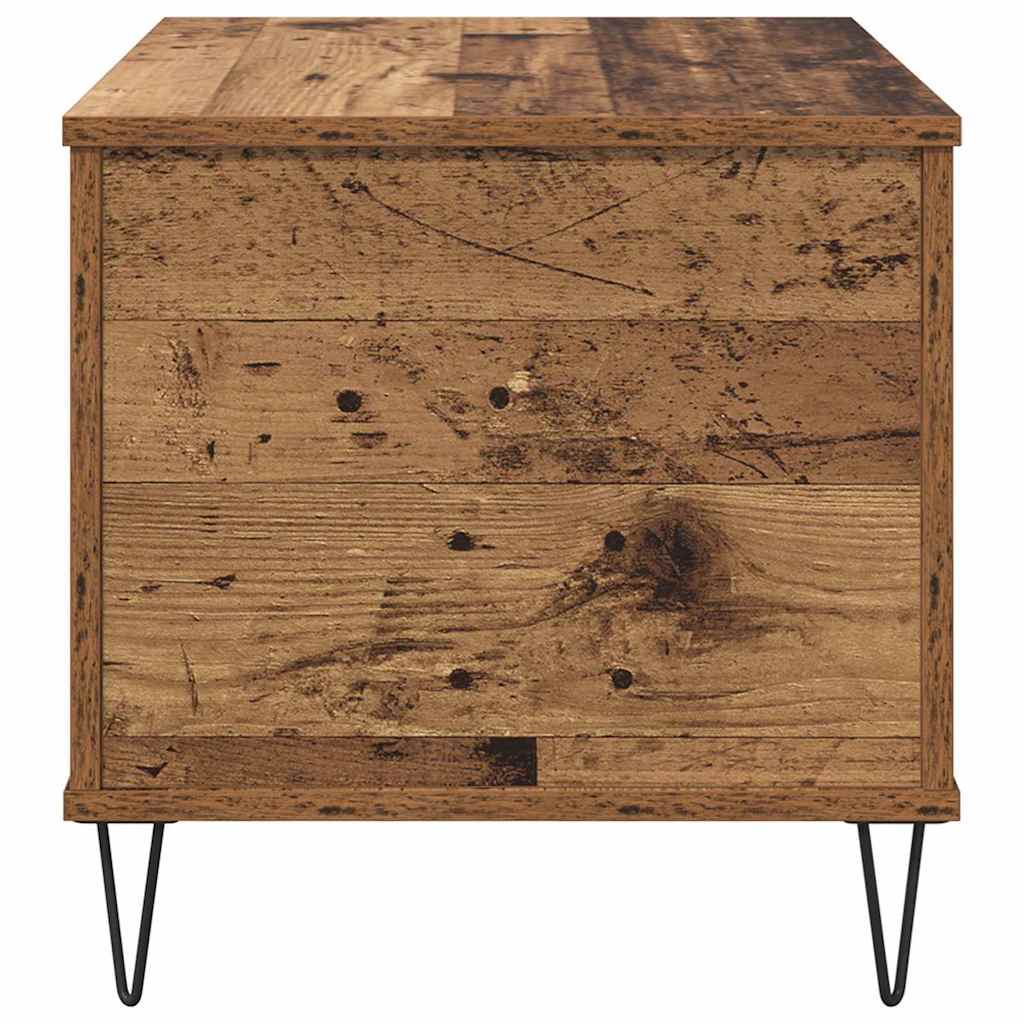 vidaXL Stolik kawowy Stare drewno 60 x 44,5 x 45 cm