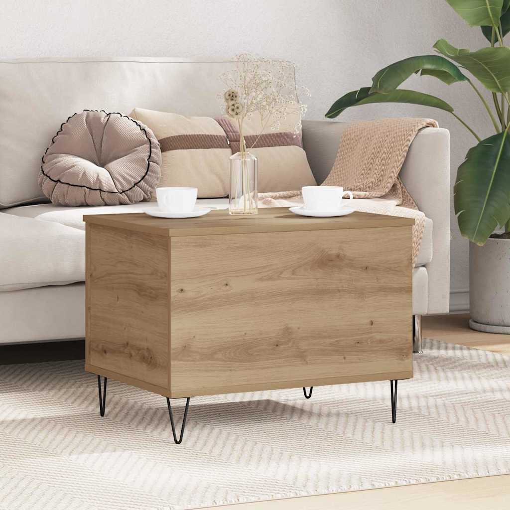 vidaXL Stolik kawowy Dąb rzemieślniczy 60 x 44,5 x 45 cm