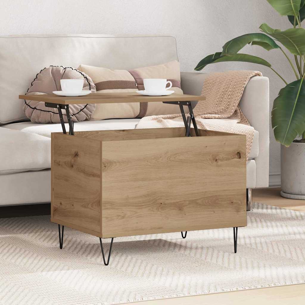 vidaXL Stolik kawowy Dąb rzemieślniczy 60 x 44,5 x 45 cm
