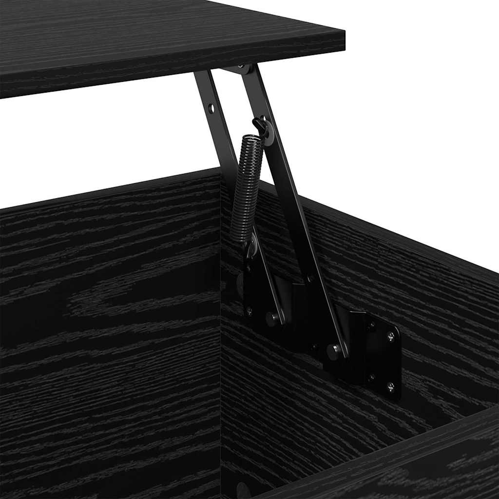 vidaXL Stolik kawowy Czarny Dąb 60 x 44,5 x 45 cm