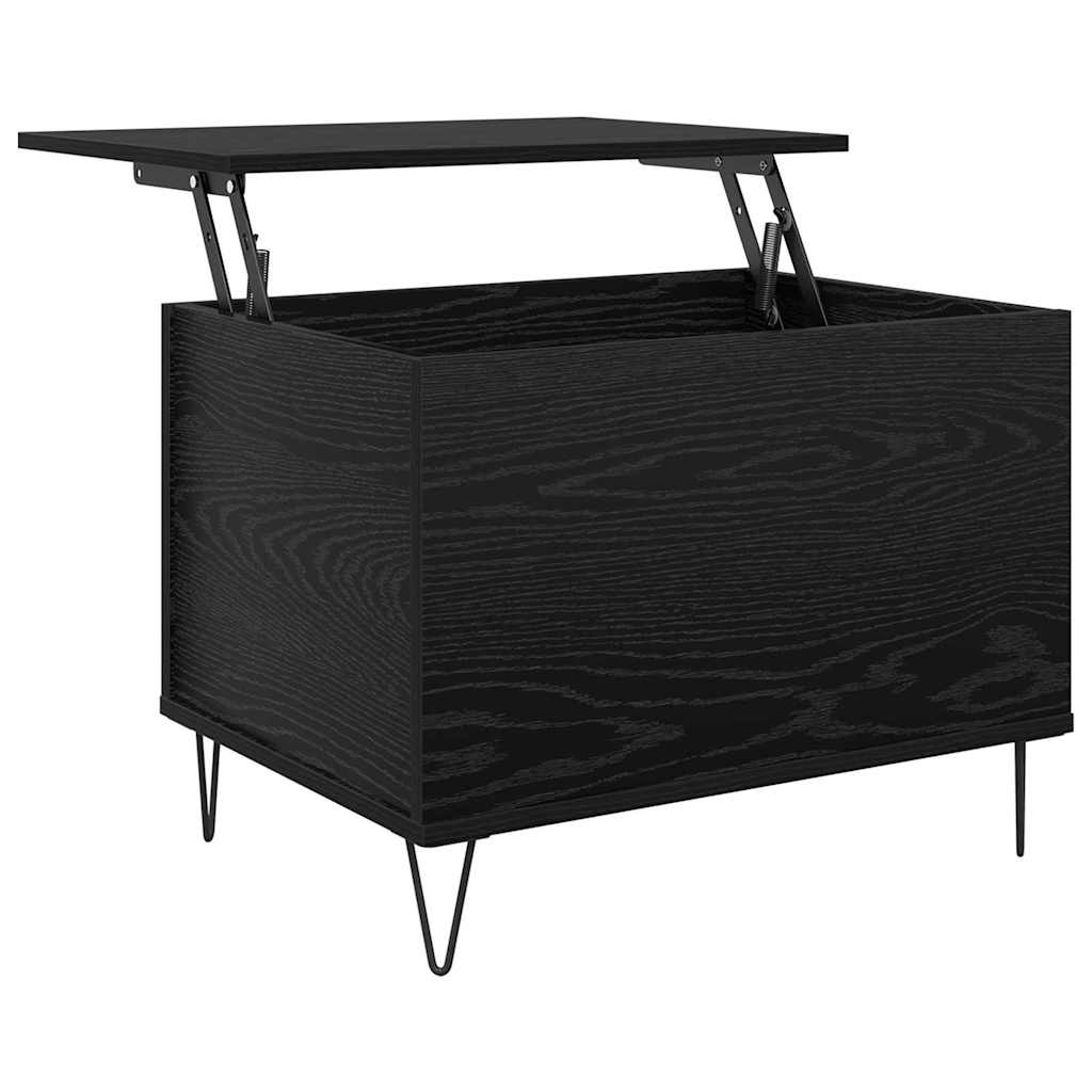 vidaXL Stolik kawowy Czarny Dąb 60 x 44,5 x 45 cm