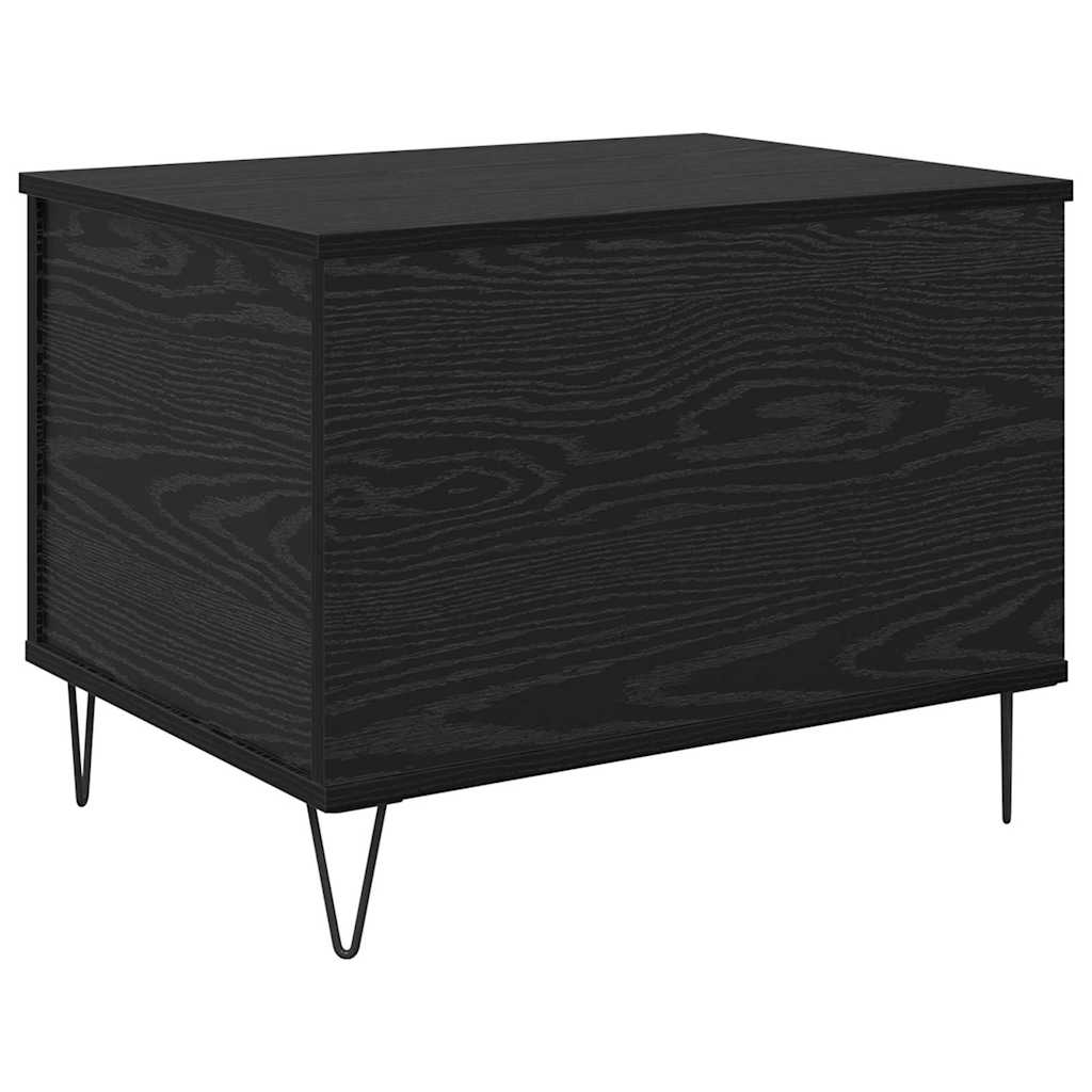 vidaXL Stolik kawowy Czarny Dąb 60 x 44,5 x 45 cm