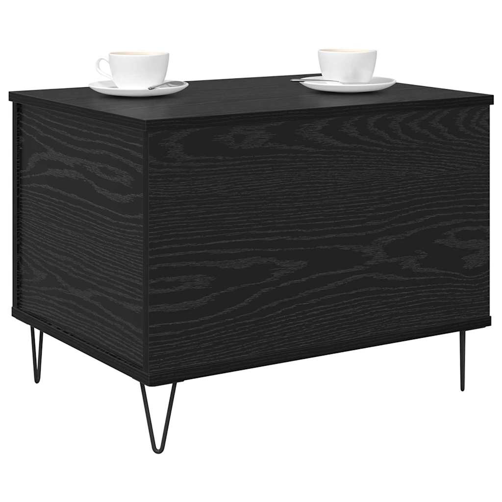 vidaXL Stolik kawowy Czarny Dąb 60 x 44,5 x 45 cm