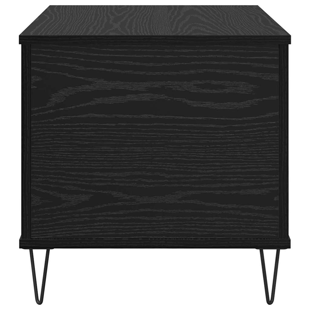 vidaXL Stolik kawowy Czarny Dąb 60 x 44,5 x 45 cm
