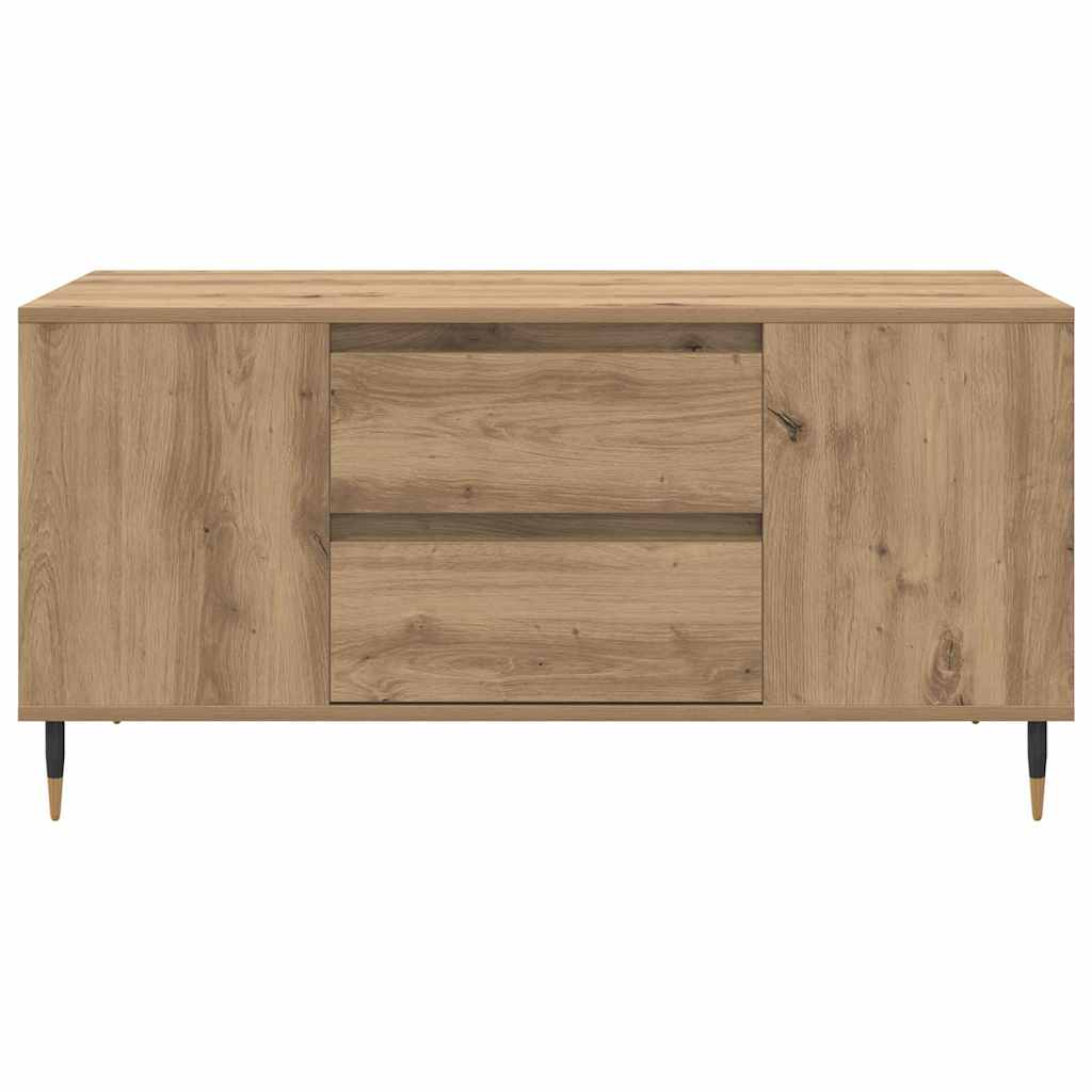 vidaXL Stolik kawowy z szufladą Dąb rzemieślniczy 102 x 44,5 x 50 cm
