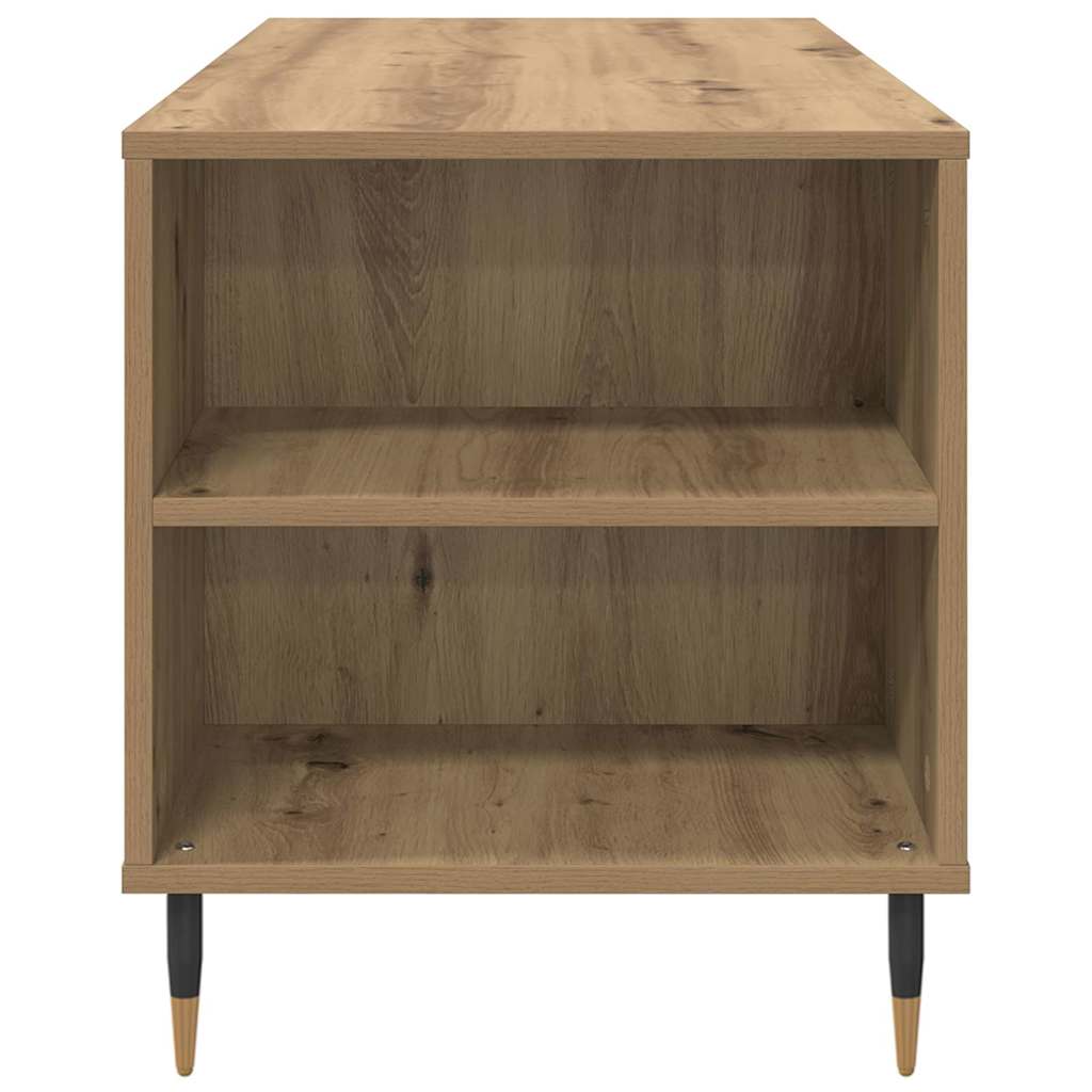 vidaXL Stolik kawowy z szufladą Dąb rzemieślniczy 102 x 44,5 x 50 cm