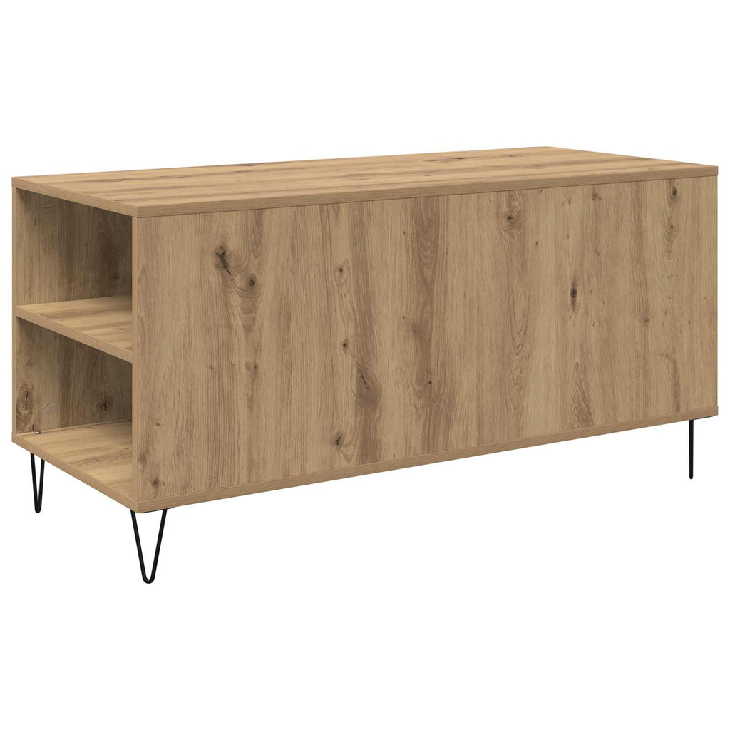 vidaXL Stolik kawowy z szufladą Dąb rzemieślniczy 102 x 44,5 x 50 cm