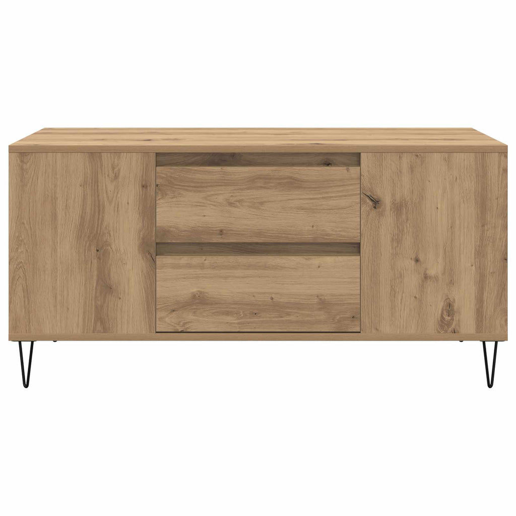 vidaXL Stolik kawowy z szufladą Dąb rzemieślniczy 102 x 44,5 x 50 cm